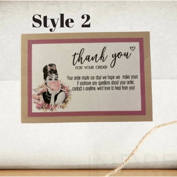 Set of 100 Thank You Cards - Picture 3 of 11